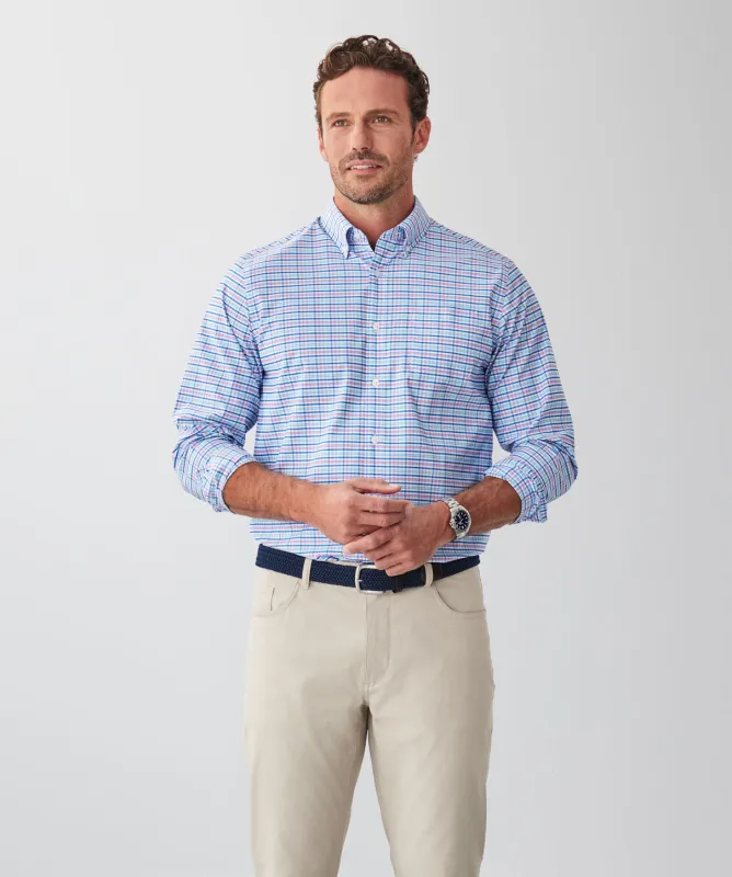 GAZFLEX Performance Twill Check Long Sleeve Shirt - Multi sold by GAZMAN