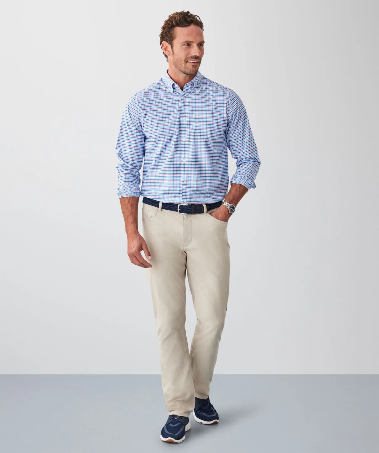 GAZFLEX Performance Twill Check Long Sleeve Shirt - Multi sold by GAZMAN product image thumbnail 4