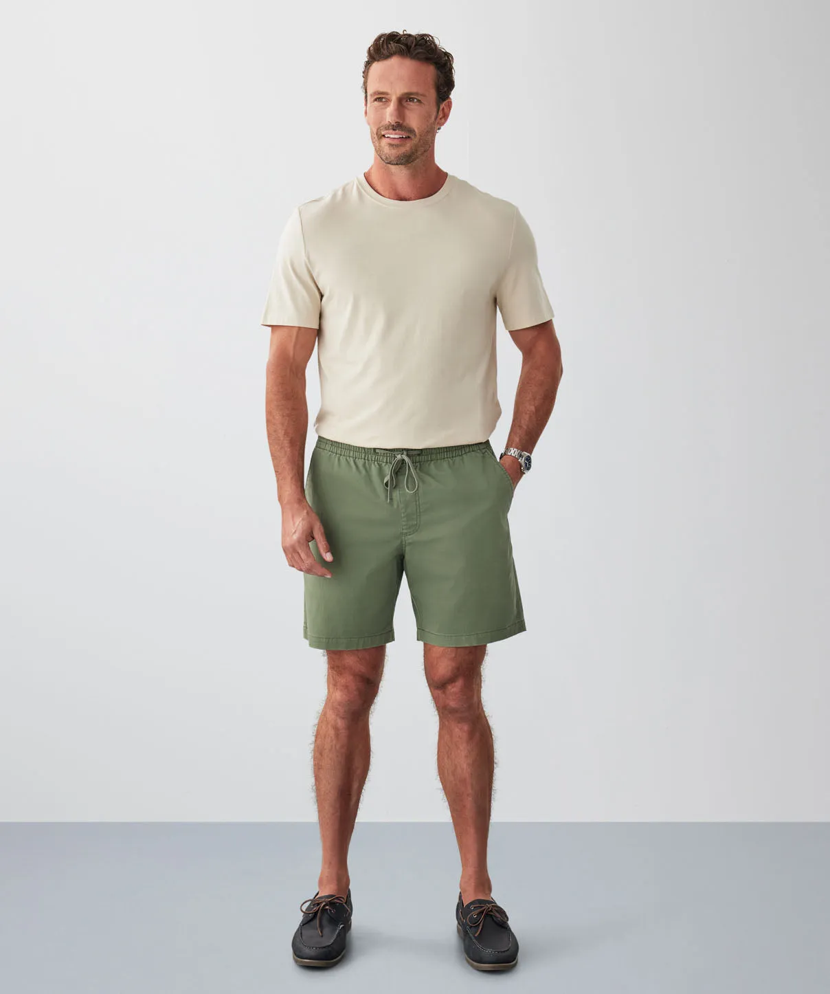 Throw on Shorts - Khaki sold by GAZMAN product image thumbnail 4