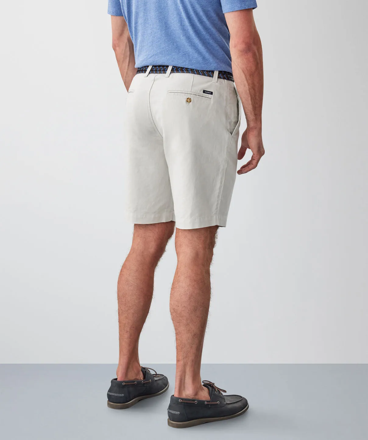 Linen Blend Shorts - Stone sold by GAZMAN product image thumbnail 3