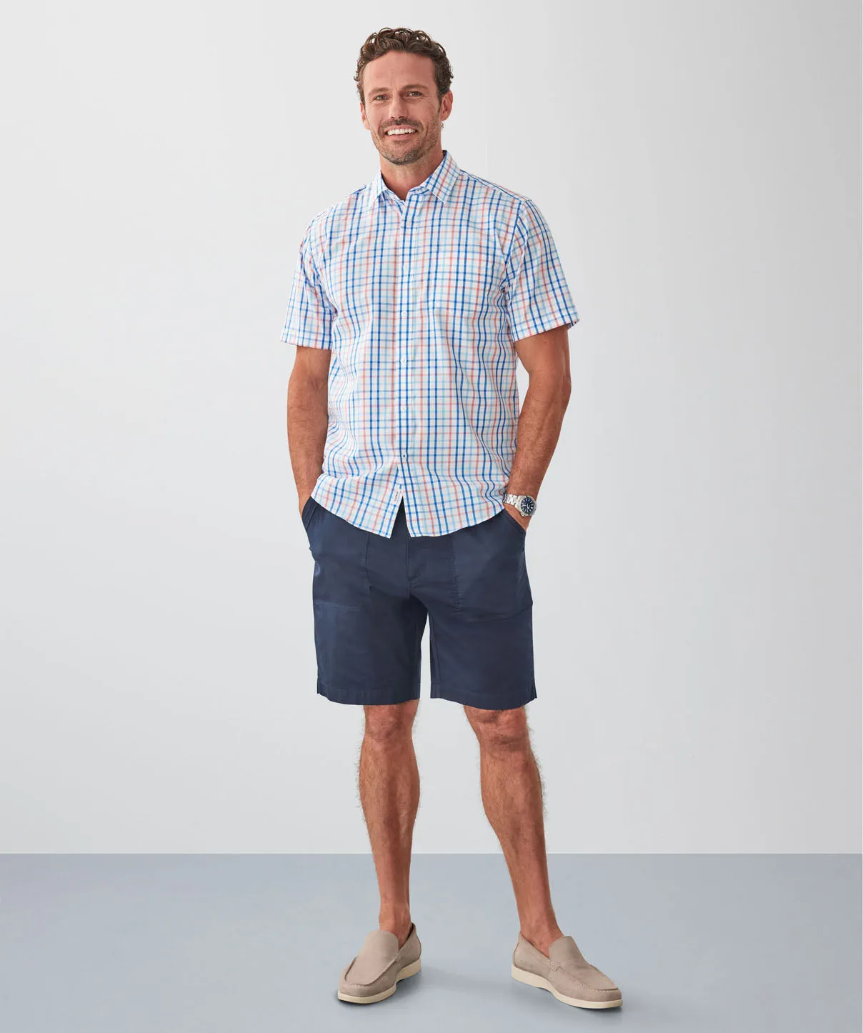 Easy Care Check Short Sleeve Shirt - Multi sold by GAZMAN product image thumbnail 4