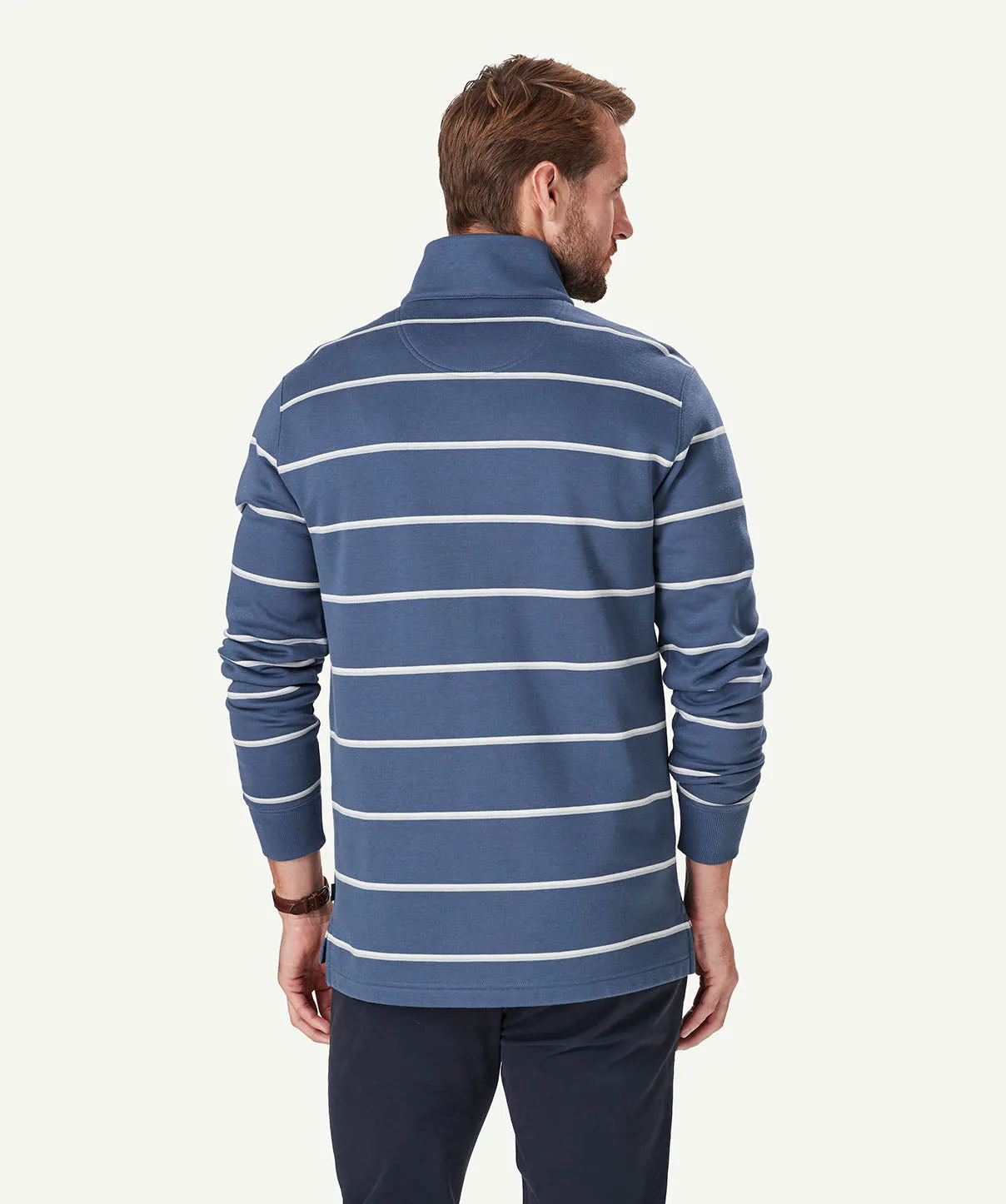 Half Zip Fleece Sweat - Denim sold by GAZMAN product image thumbnail 3