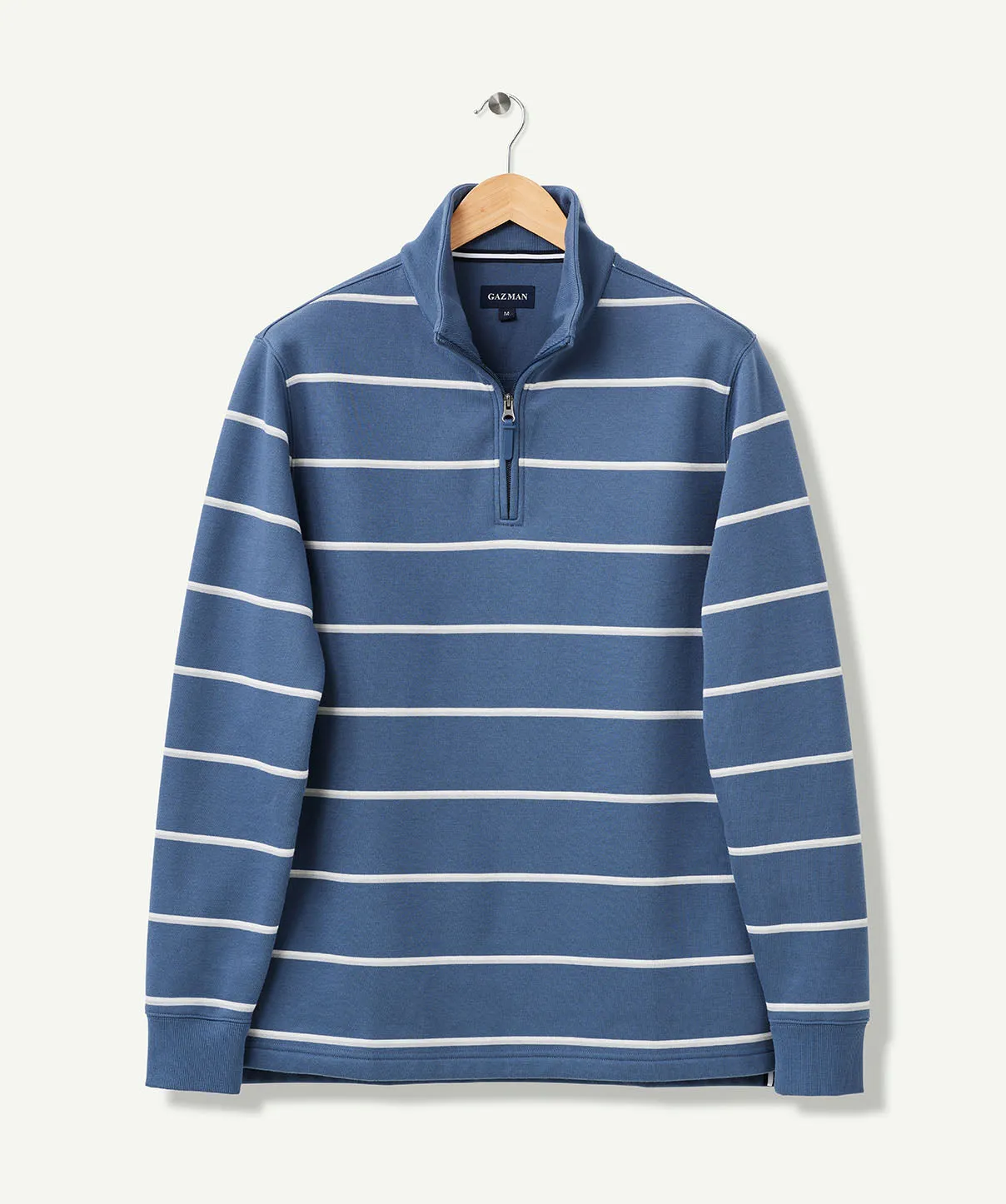 Half Zip Fleece Sweat - Denim sold by GAZMAN product image thumbnail 2