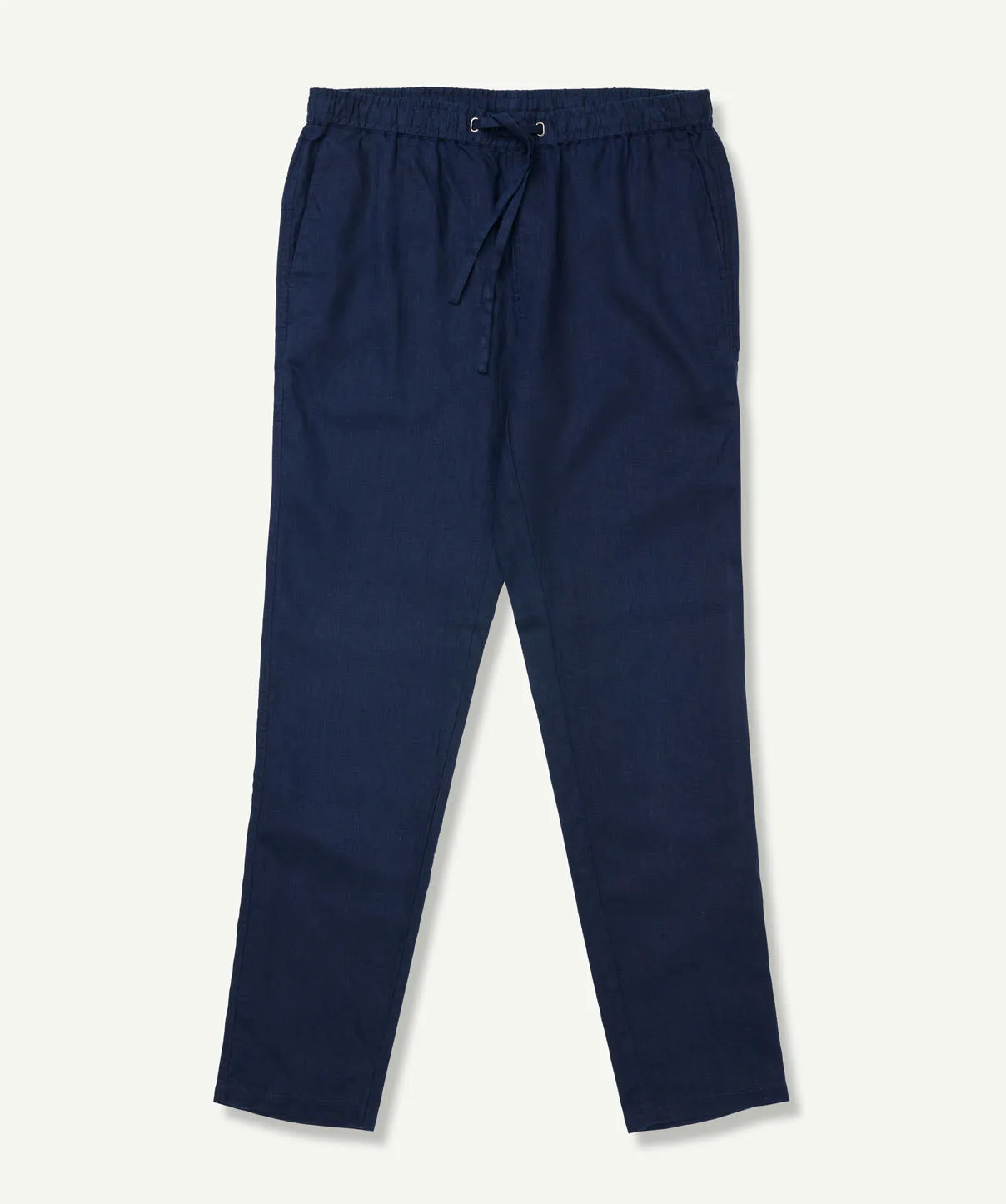 Linen Drawstring Pants - Navy sold by GAZMAN product image thumbnail 2