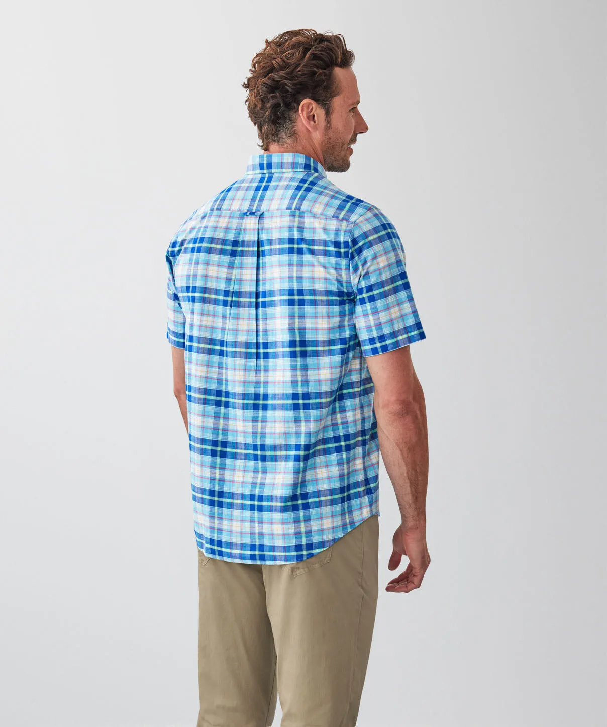 Casual Slub Check Short Sleeve Shirt - Multi sold by GAZMAN product image thumbnail 2
