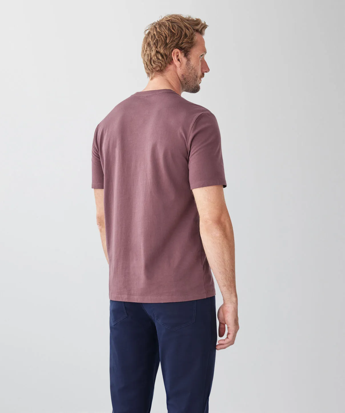Basic Crew T-Shirt - Plum sold by GAZMAN product image thumbnail 2