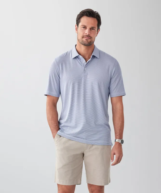 GAZFLEX Stripe Polo - Blue sold by GAZMAN