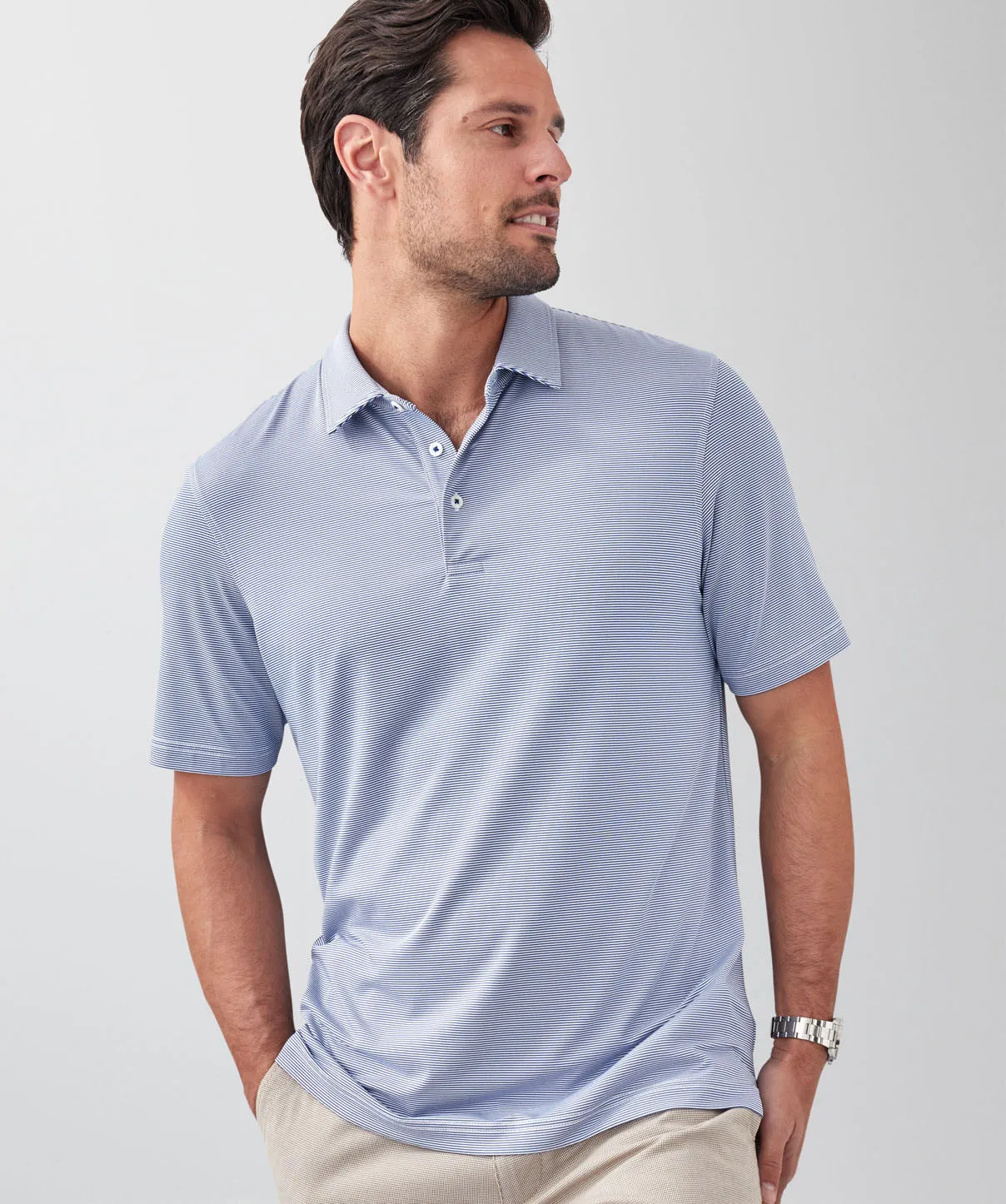 GAZFLEX Stripe Polo - Blue sold by GAZMAN product image thumbnail 3