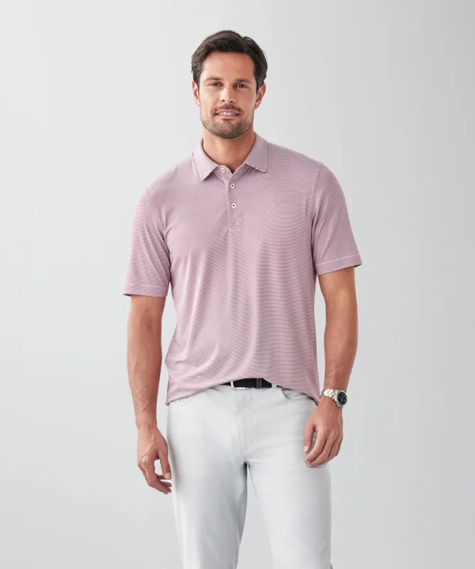 GAZFLEX Stripe Polo - Red sold by GAZMAN