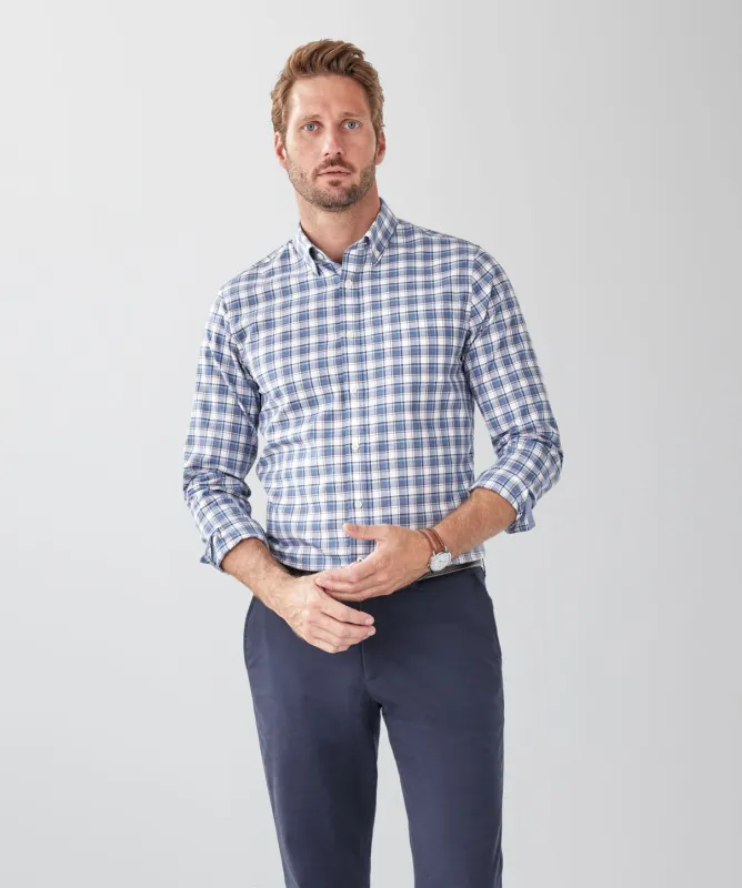 Tailored Fit Easy Care Multi Check Long Sleeve Shirt - Multi Check sold by GAZMAN