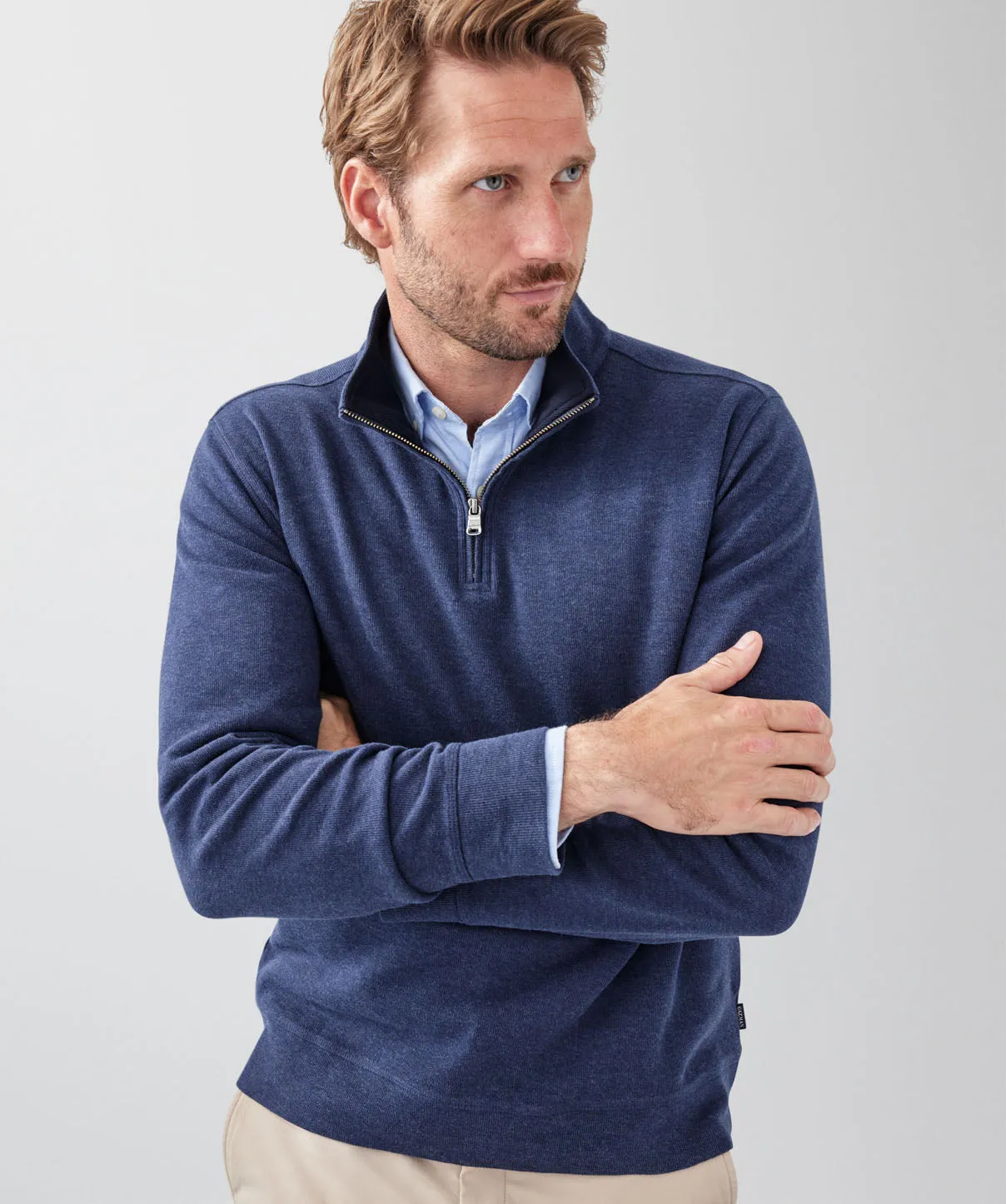 Half Zip Sweat - Navy sold by GAZMAN product image thumbnail 3