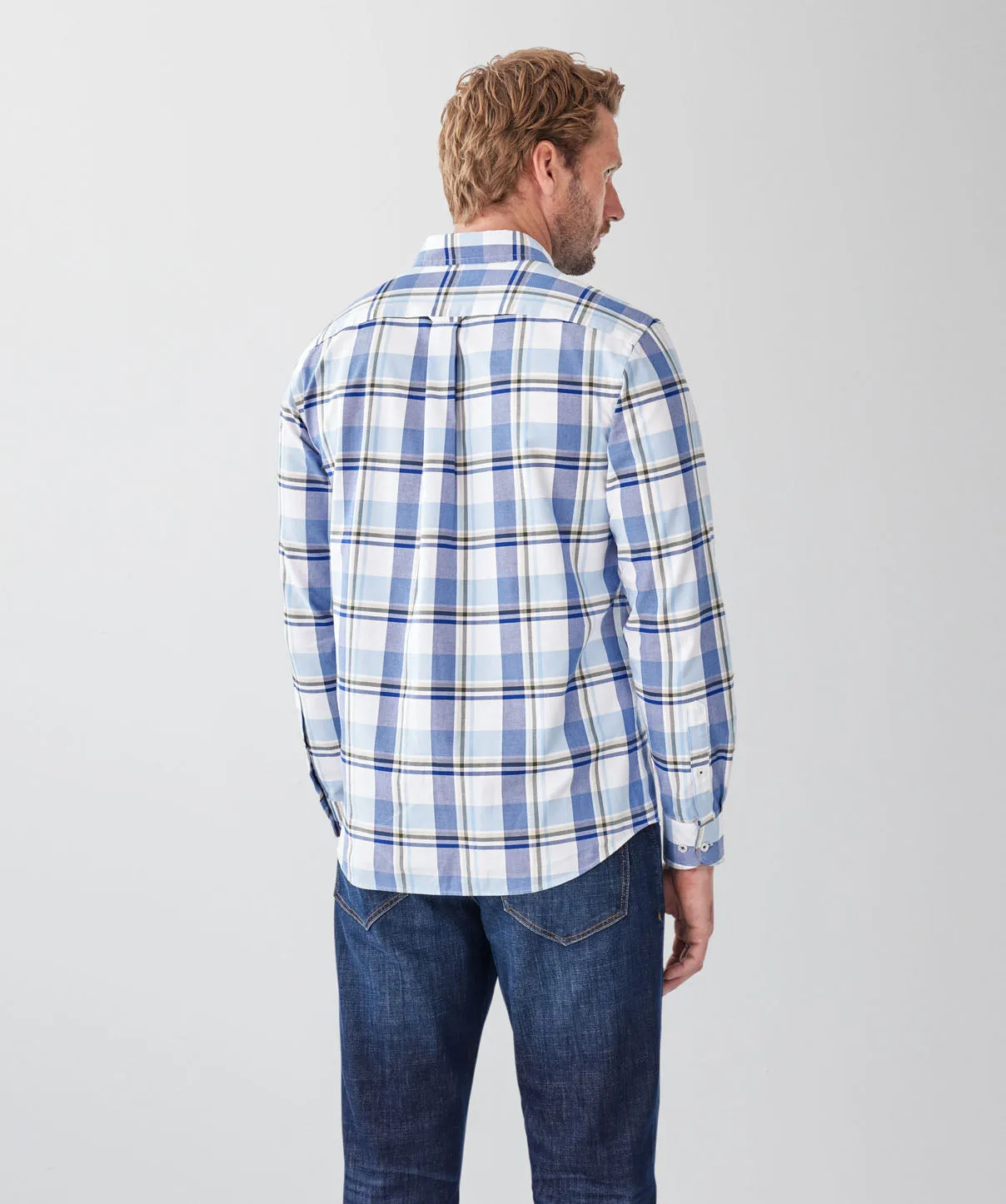 Casual Oxford Check Long Sleeve Shirt - Multi sold by GAZMAN product image thumbnail 2