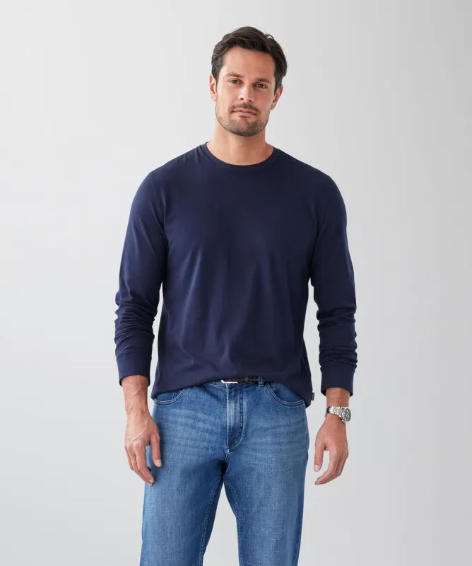 Long Sleeve T-Shirt - Dark Navy sold by GAZMAN