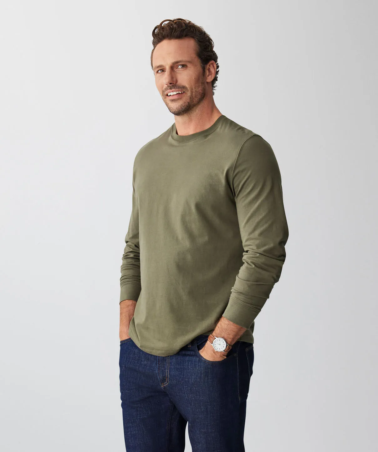 Long Sleeve T-shirt - Khaki sold by GAZMAN product image thumbnail 5