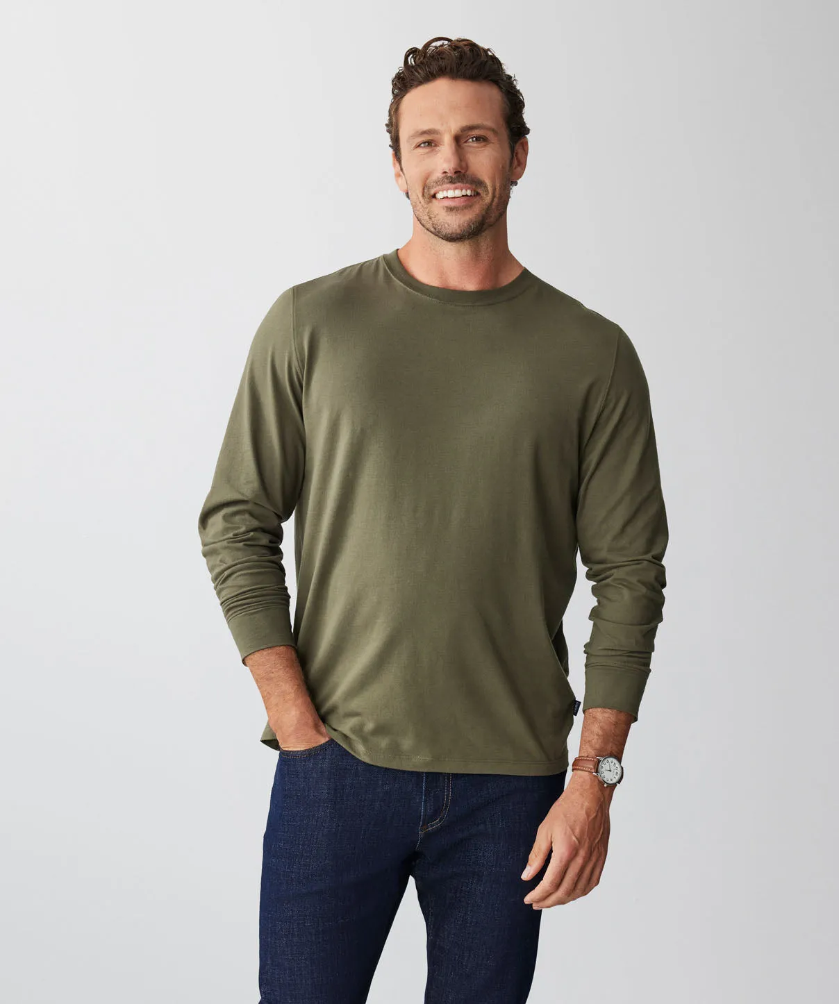 Long Sleeve T-shirt - Khaki sold by GAZMAN