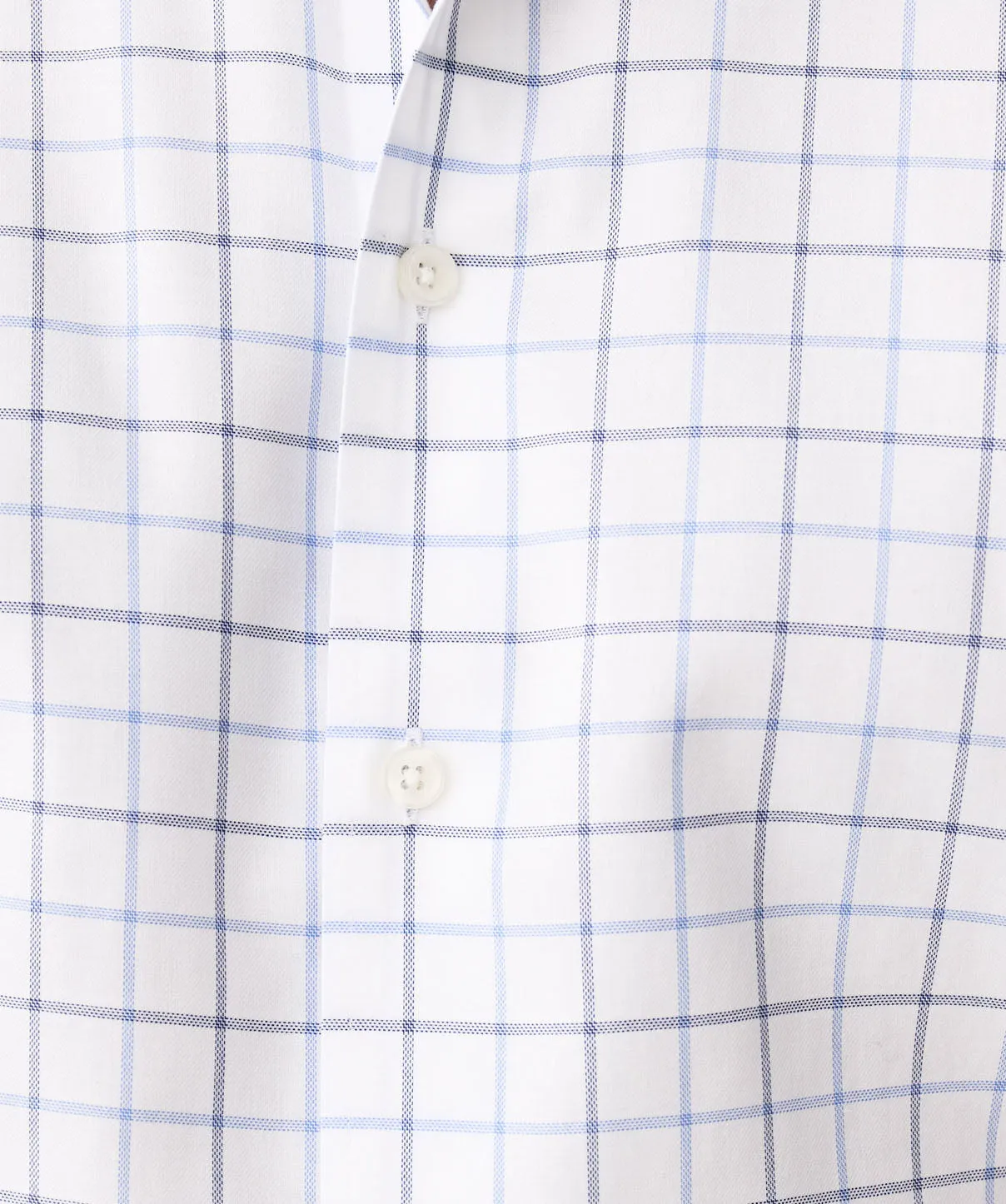Non-Iron Twill Check Long Sleeve Shirt - White sold by GAZMAN product image thumbnail 5