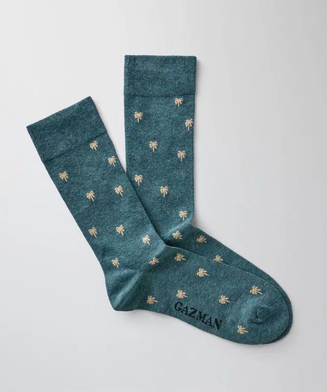 Non Tight Palm Socks - Deep Sea made by GAZMAN