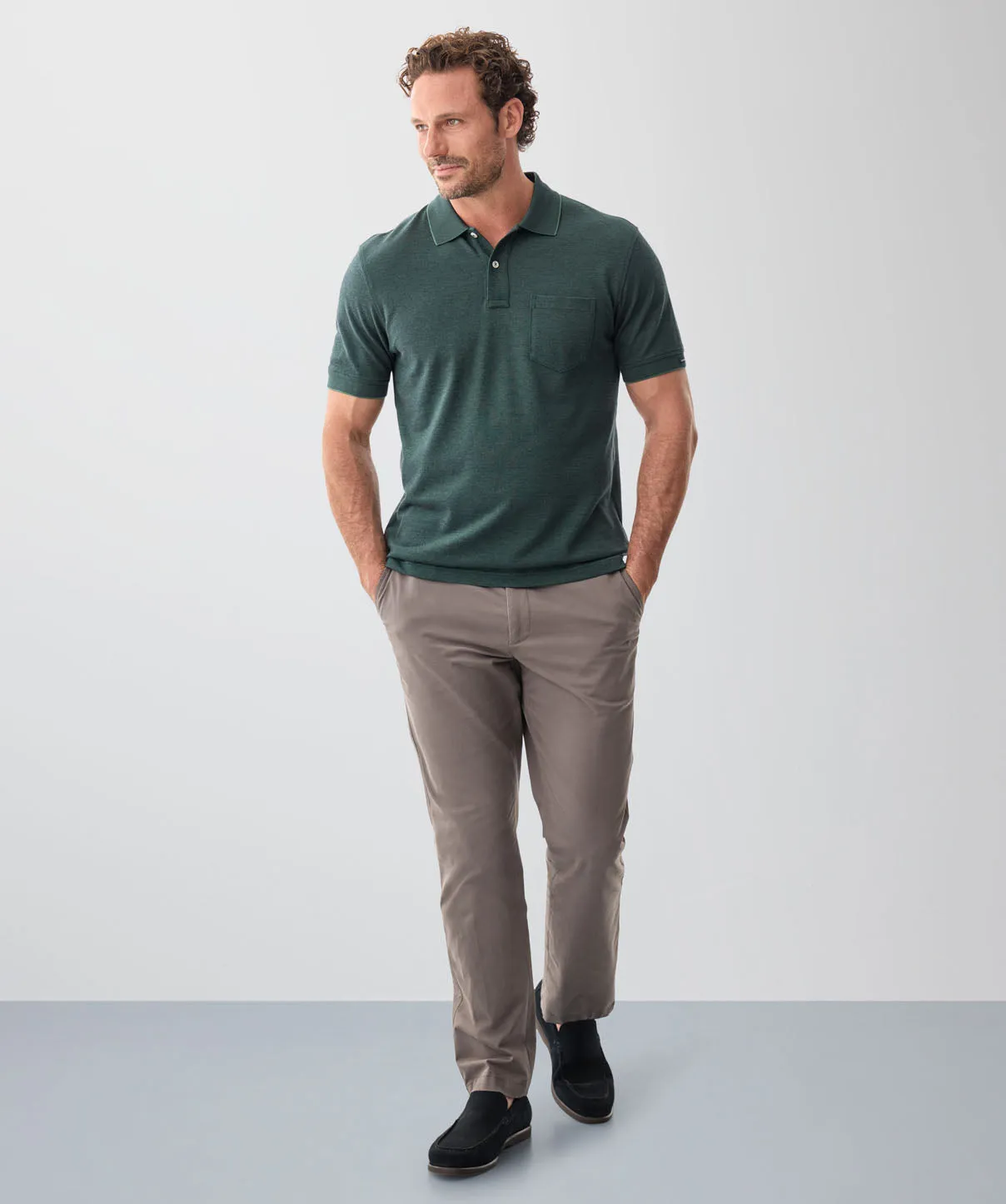 Oxford Pocket Polo - Dark Forest sold by GAZMAN product image thumbnail 5