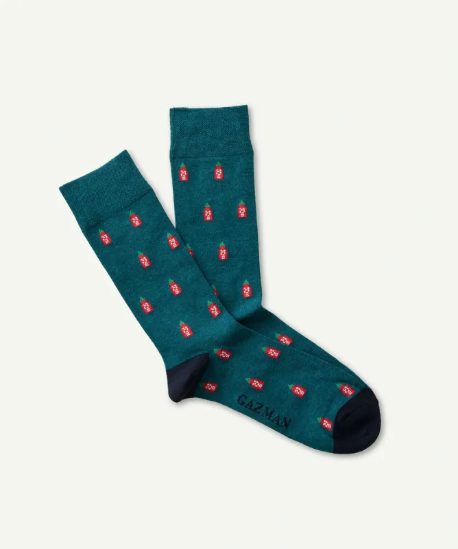 Non Tight Hot Sauce Sock - Green made by GAZMAN