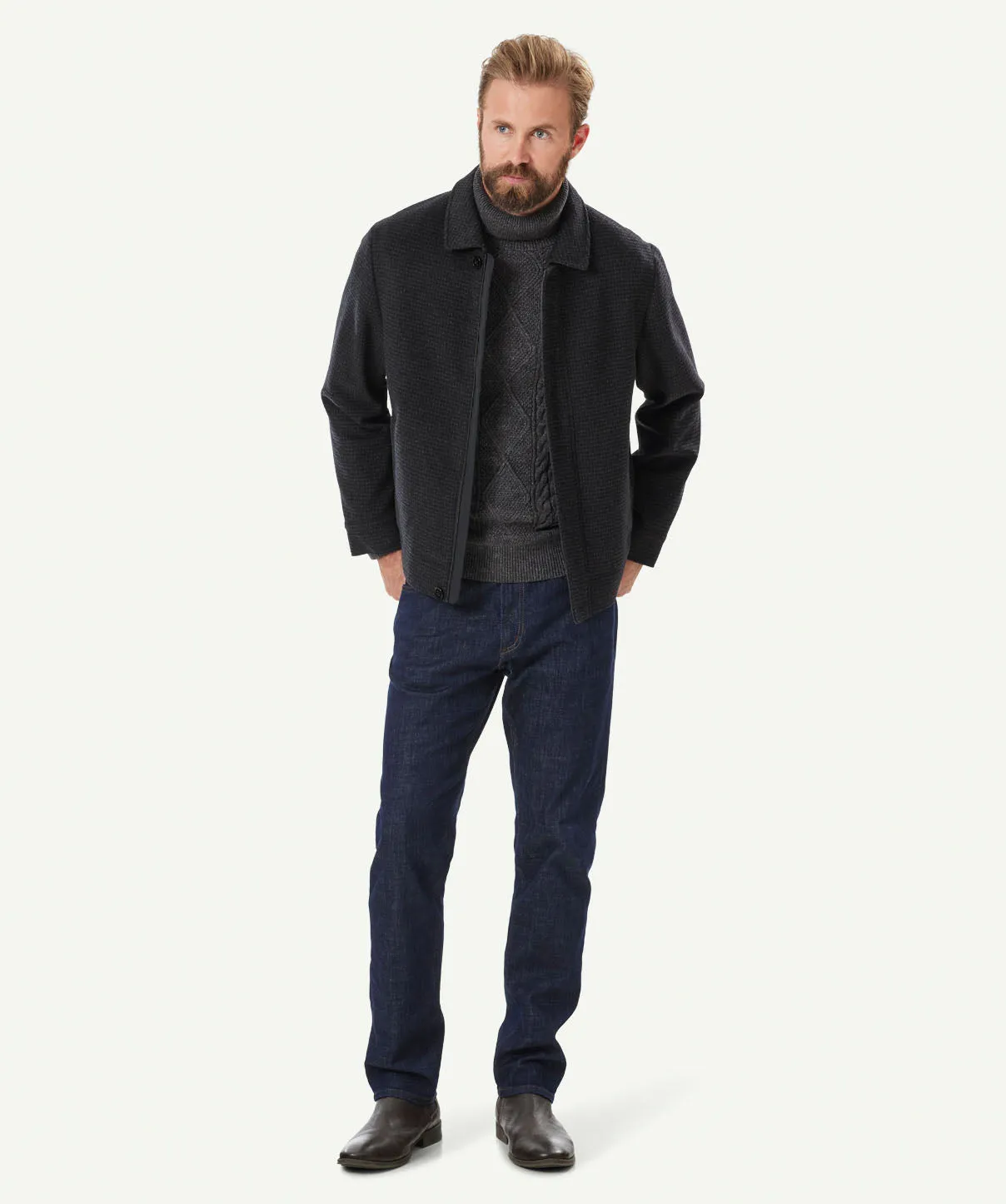SOHO Harrington Jacket - Charcoal sold by GAZMAN product image thumbnail 5