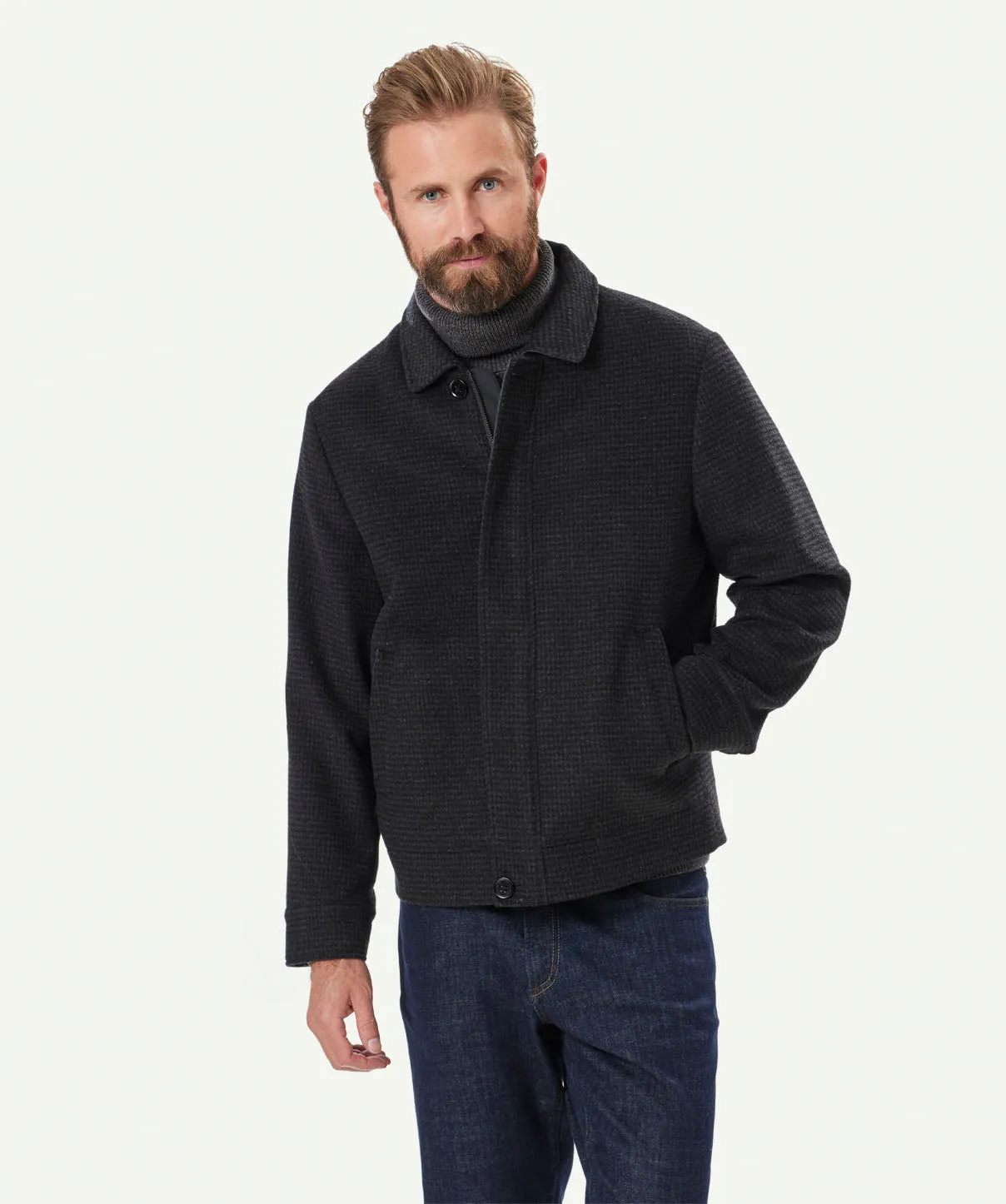 SOHO Harrington Jacket - Charcoal sold by GAZMAN