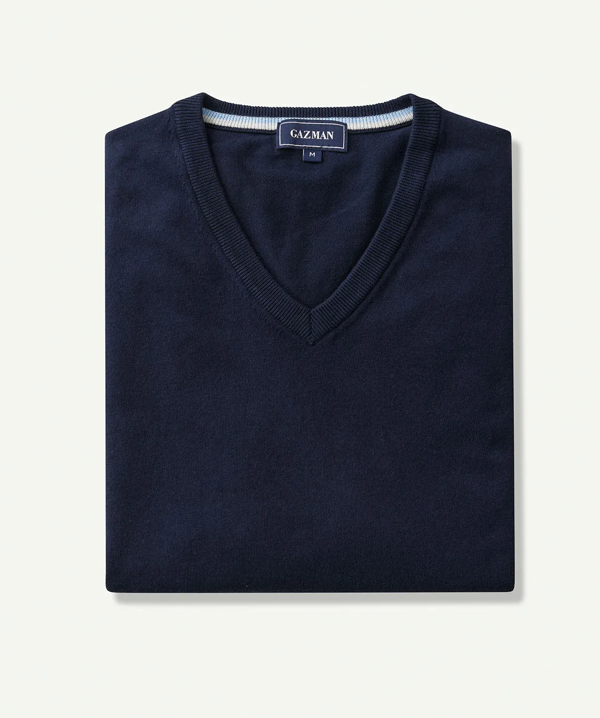 High Flex V Neck Knit - Navy sold by GAZMAN product image thumbnail 2
