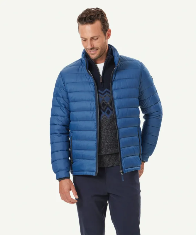 Lightweight Puffer Jacket - Denim sold by GAZMAN