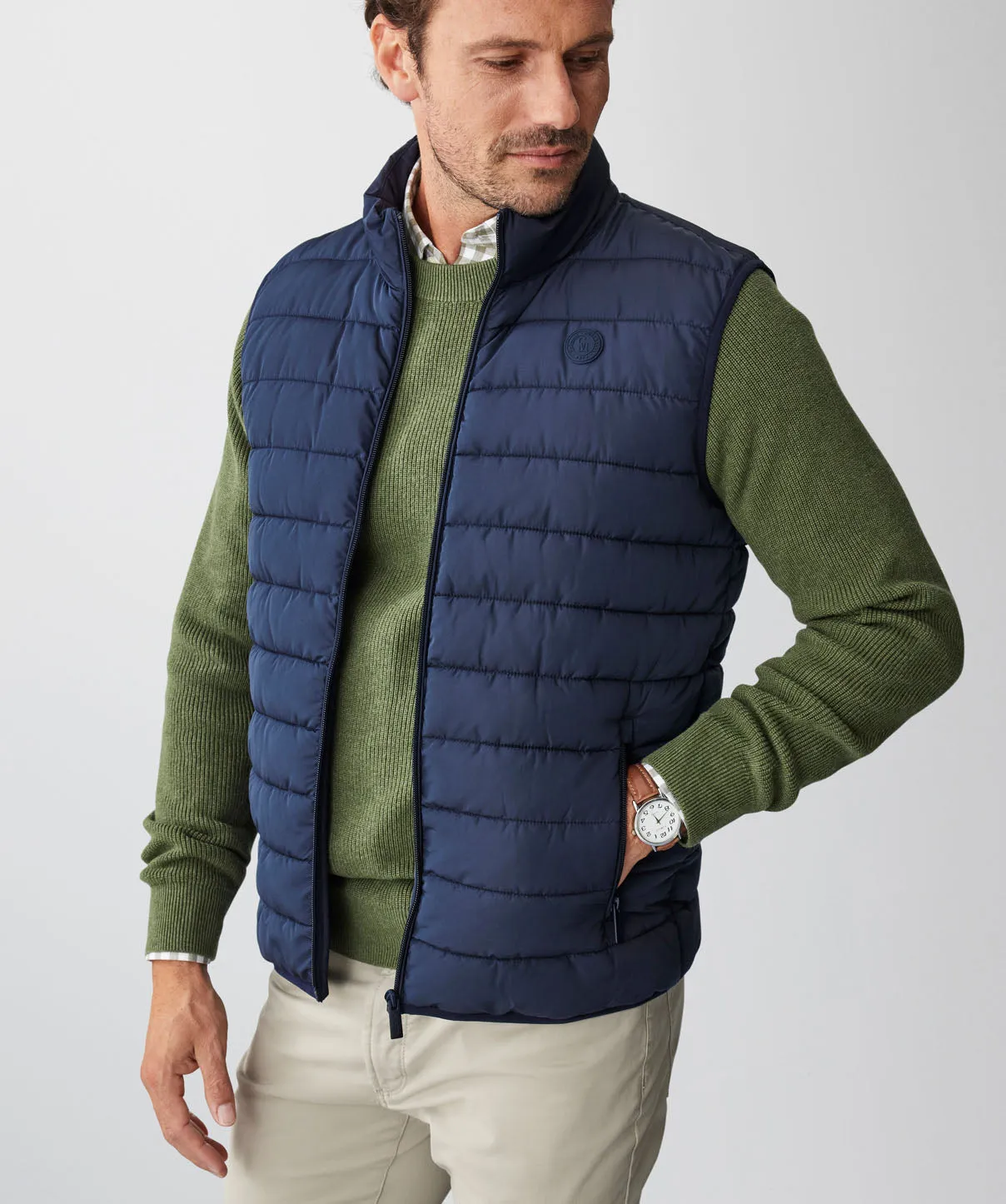Lightweight Puffer Vest - Navy sold by GAZMAN product image thumbnail 5