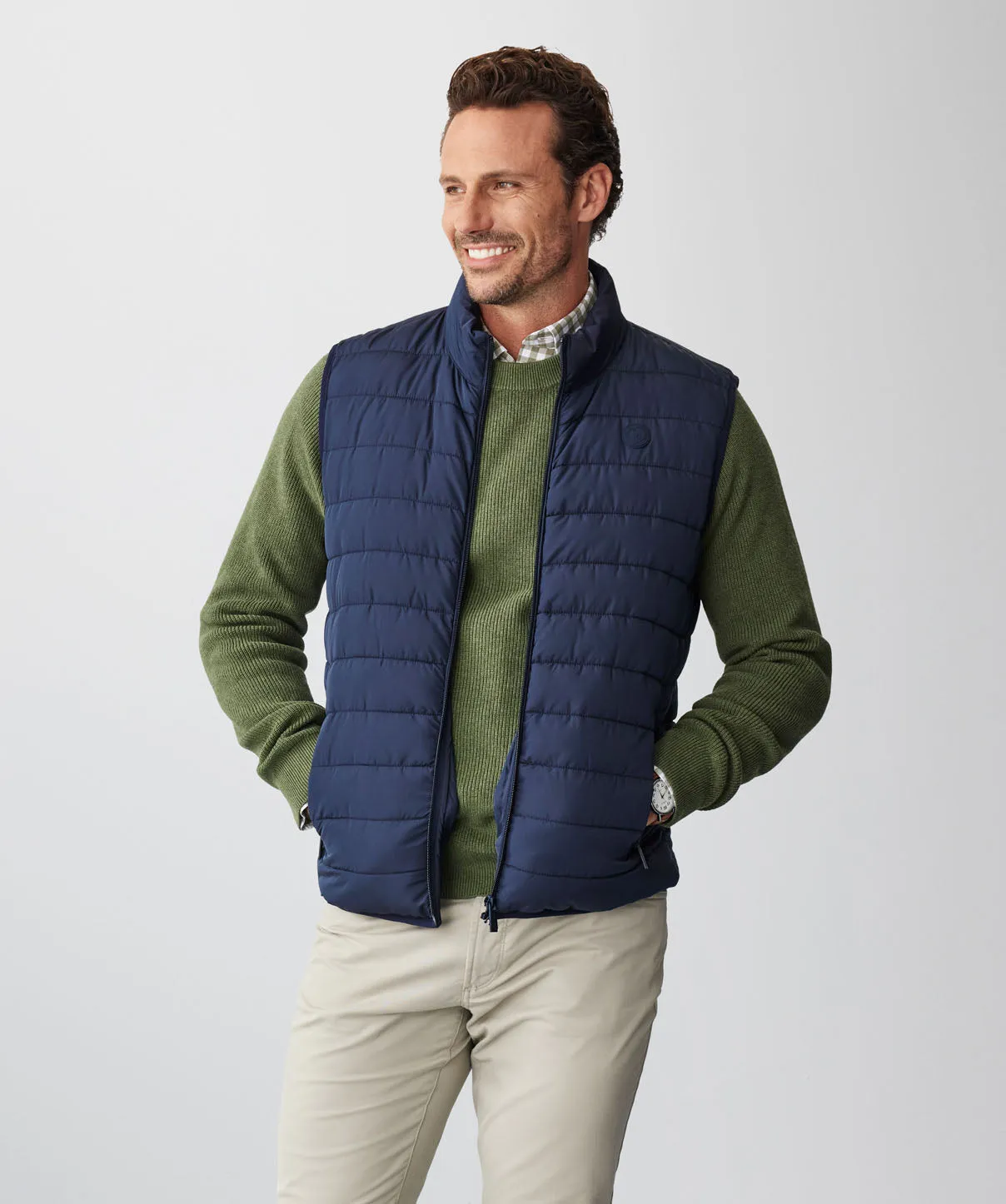 Lightweight Puffer Vest - Navy sold by GAZMAN product image thumbnail 2