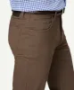 Stretch Bedford Cord Pants - Bison sold by GAZMAN