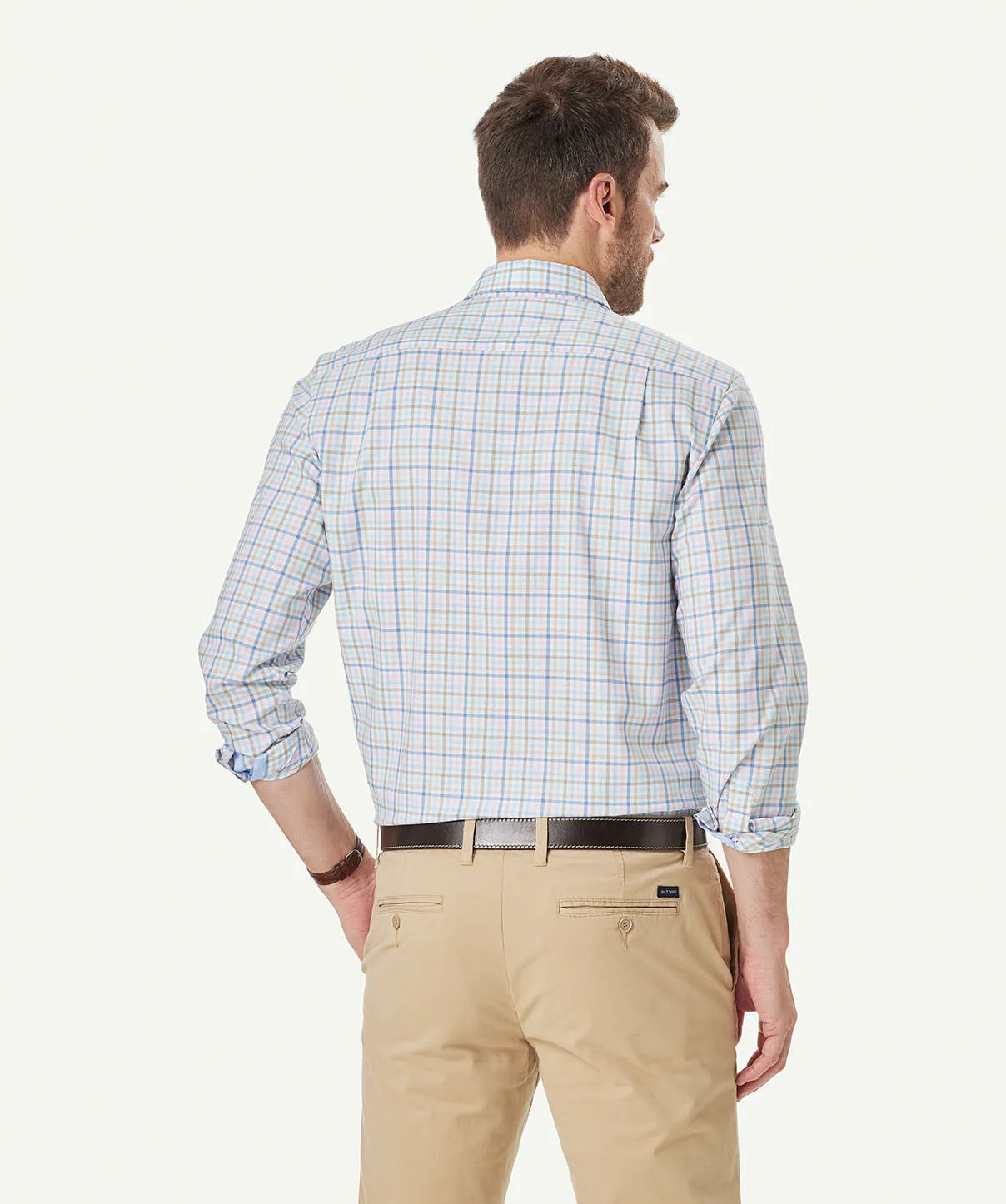 Easy Care Twill Multi Check Long Sleeve Shirt - Multi Check sold by GAZMAN product image thumbnail 3