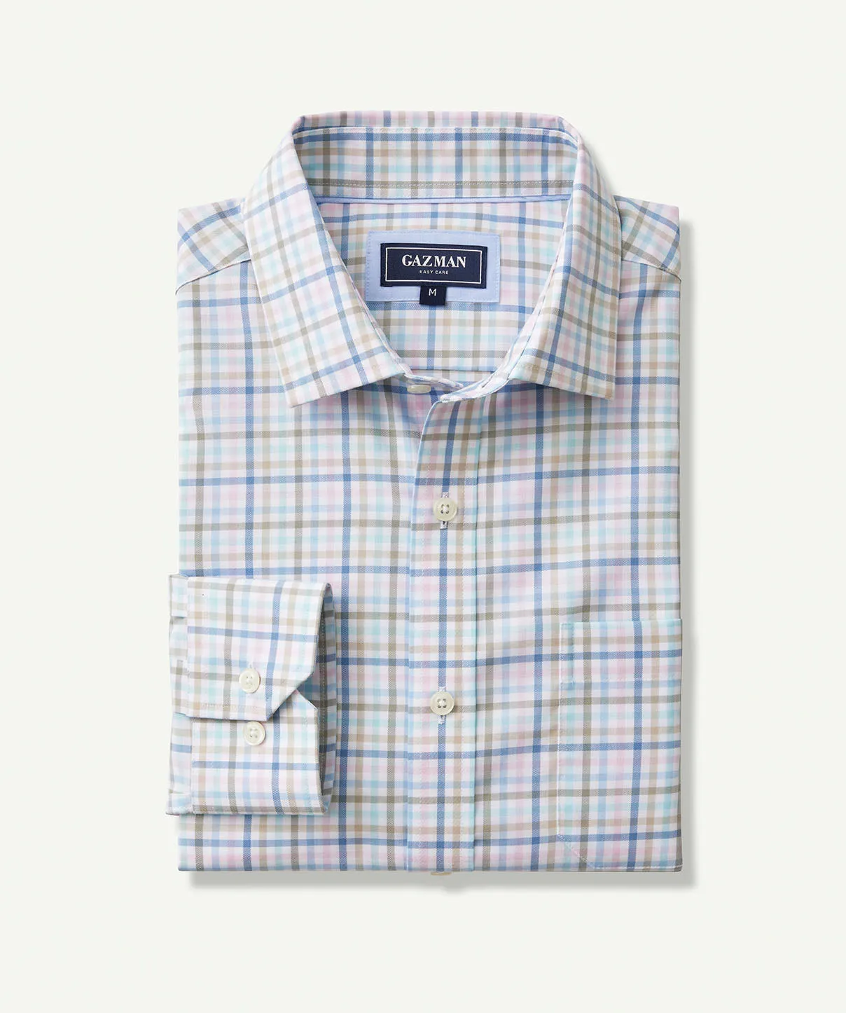 Easy Care Twill Multi Check Long Sleeve Shirt - Multi Check sold by GAZMAN product image thumbnail 2