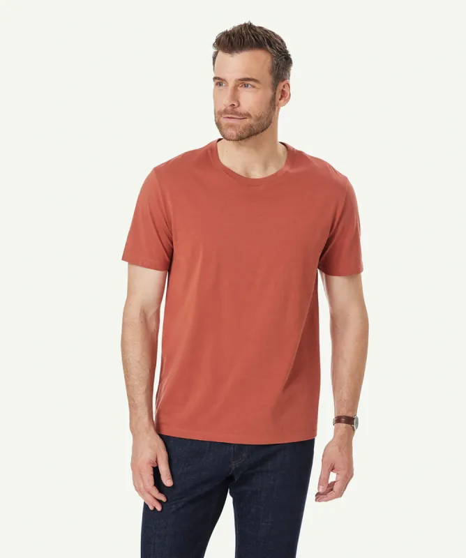 Basic Crew T-shirt - Terracotta sold by GAZMAN