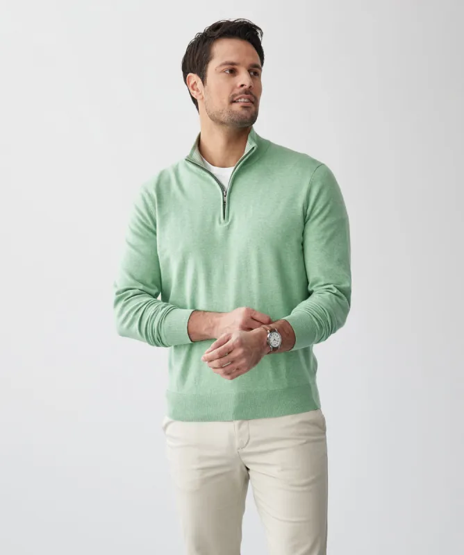 High Flex Half Zip Knit - Sage sold by GAZMAN
