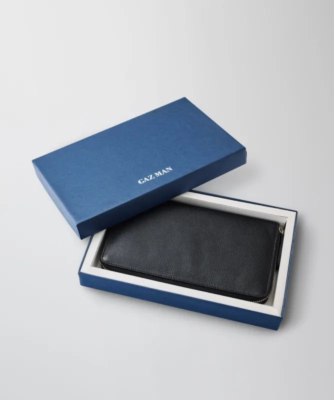 Leather Travel Wallet - Black sold by GAZMAN