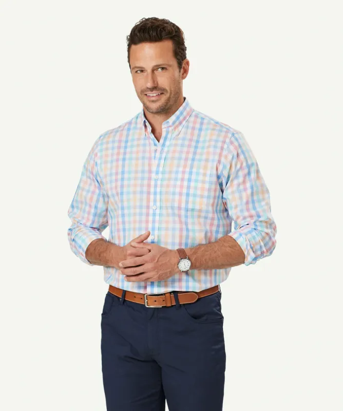 Easy Care Multi Check Long Sleeve Shirt - Multi Check sold by GAZMAN
