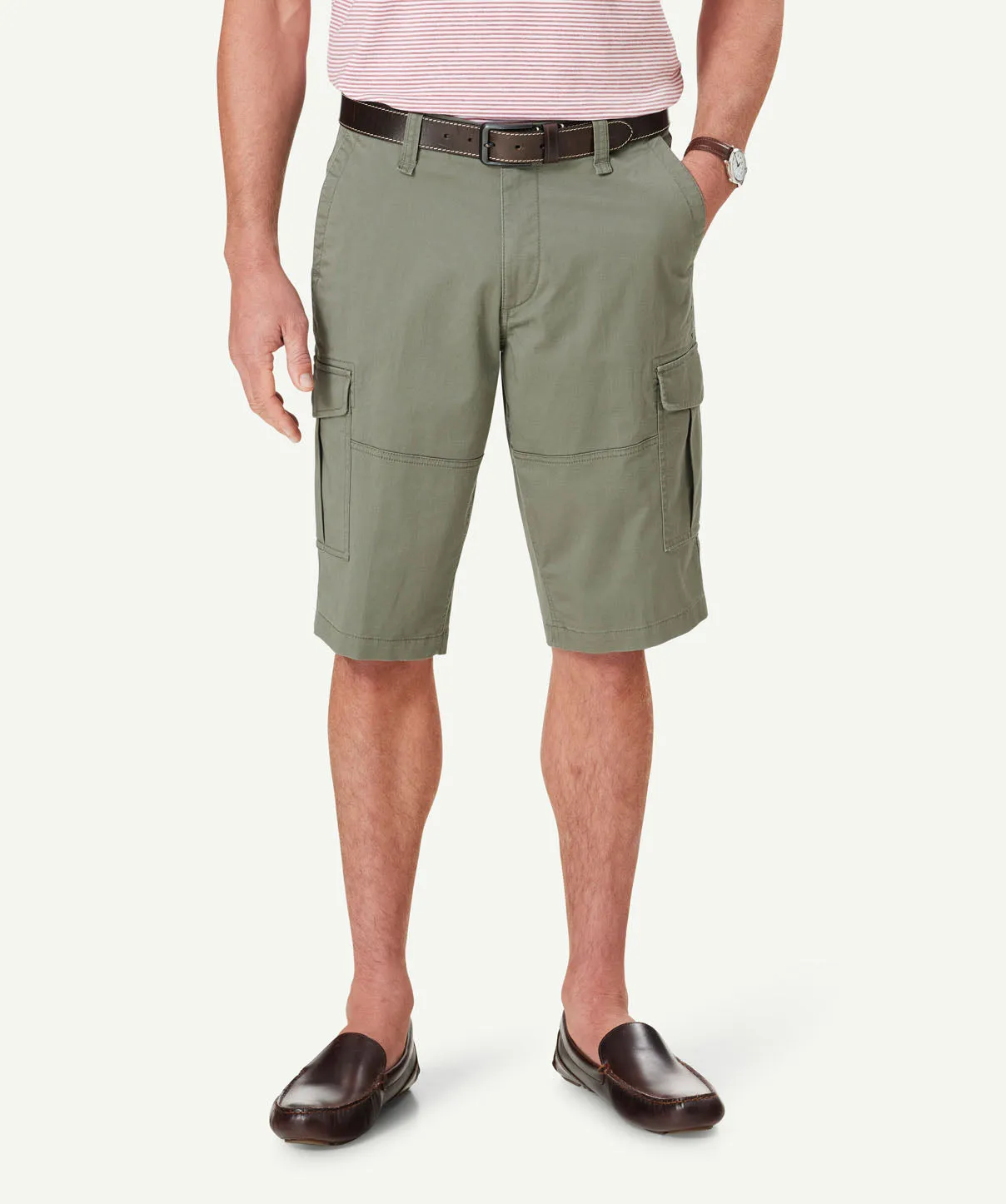 Long Cargo Shorts - Khaki sold by GAZMAN product image thumbnail 4