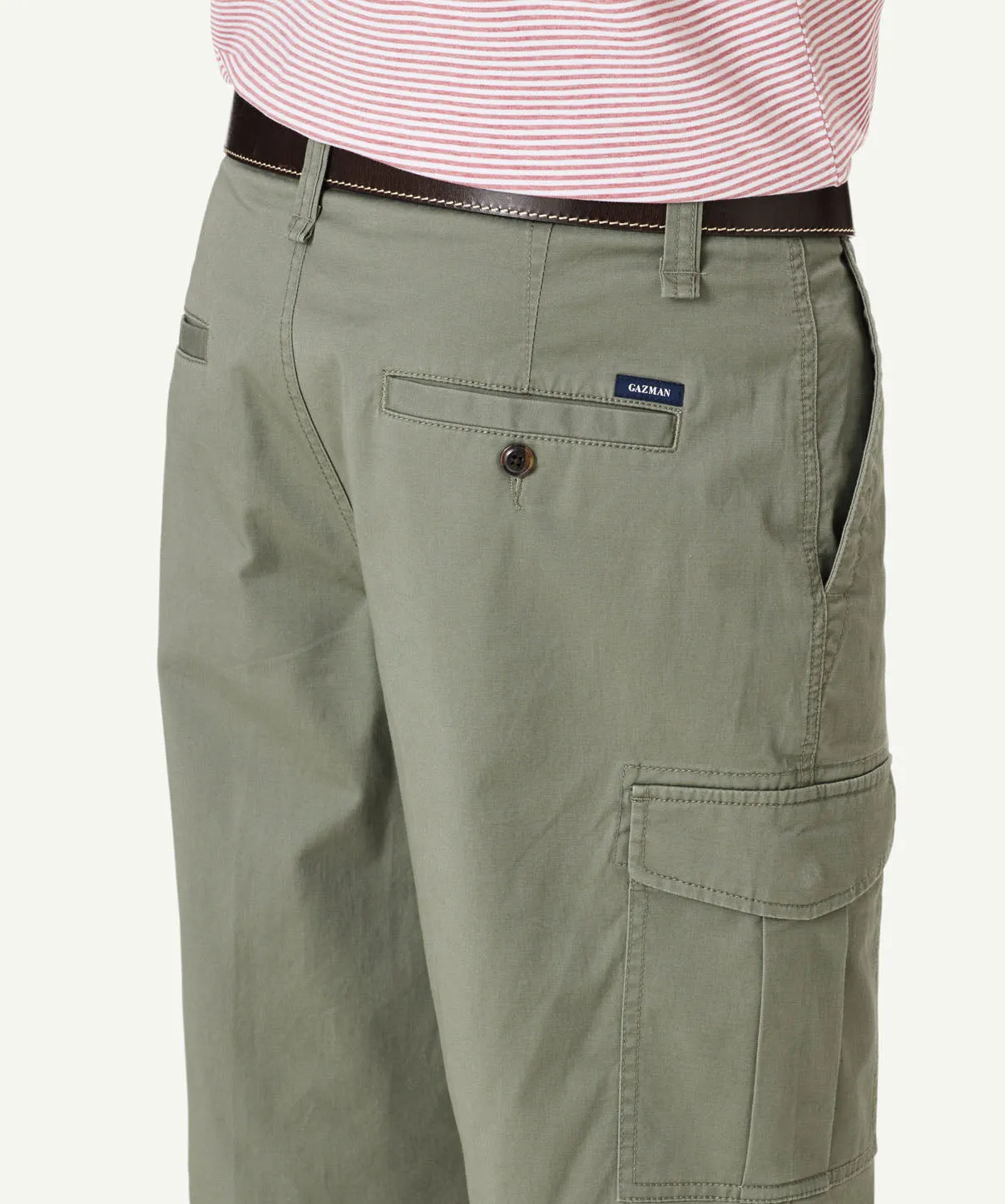 Long Cargo Shorts - Khaki sold by GAZMAN product image thumbnail 5