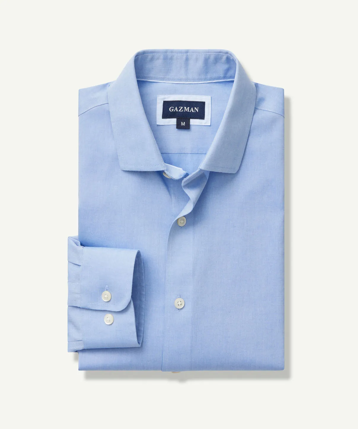 Easy Care Plain Oxford Shirt - Blue sold by GAZMAN product image thumbnail 2