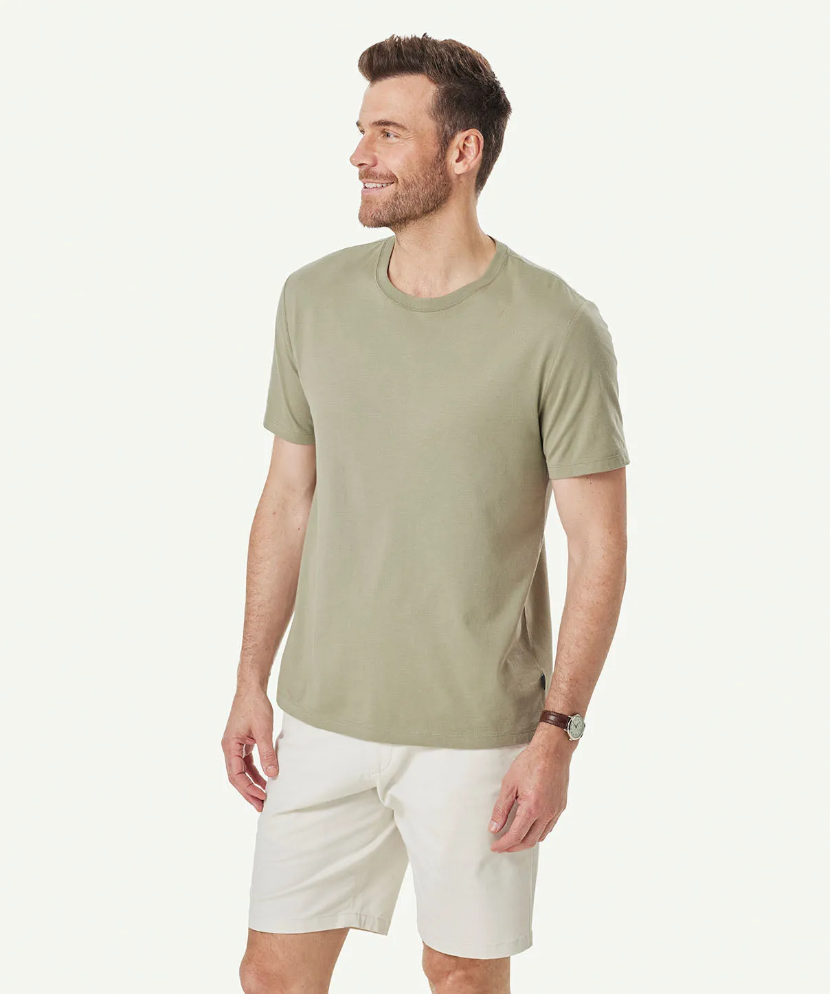 Basic Crew T-shirt - Sage sold by GAZMAN product image thumbnail 5