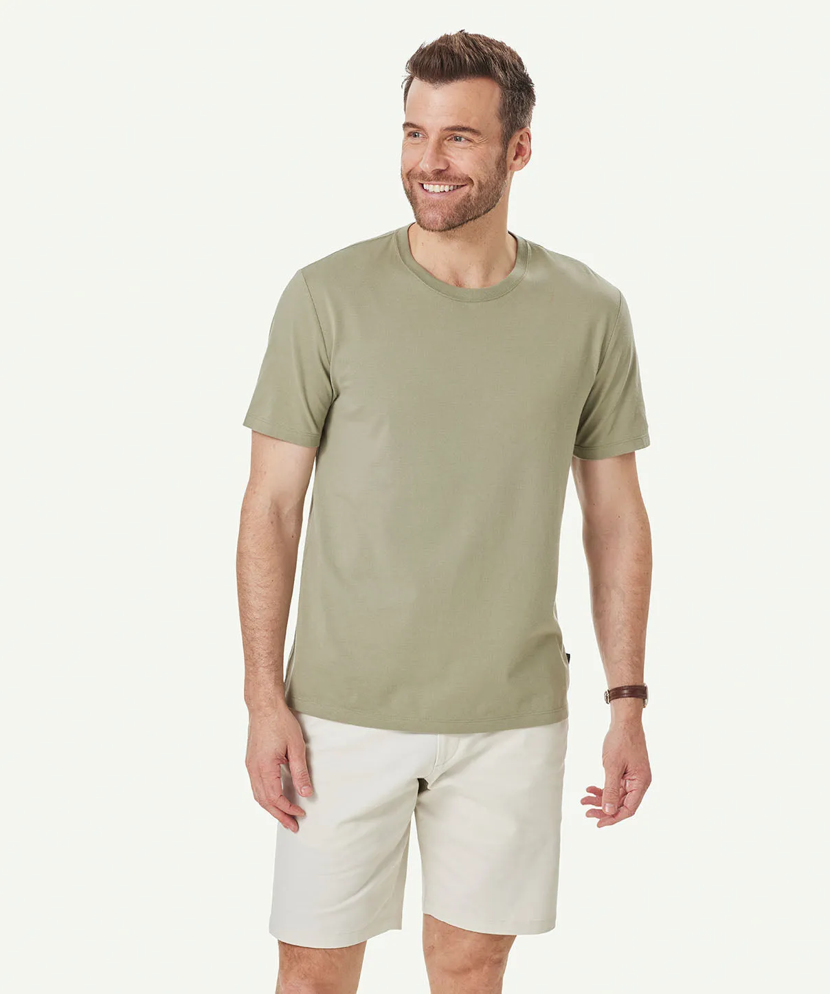 Basic Crew T-shirt - Sage sold by GAZMAN