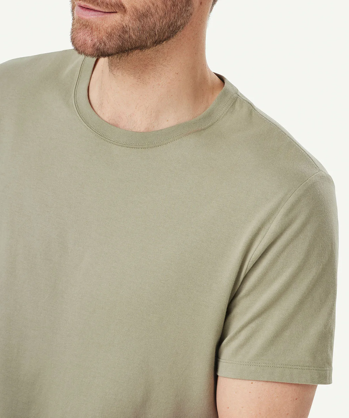 Basic Crew T-shirt - Sage sold by GAZMAN product image thumbnail 4