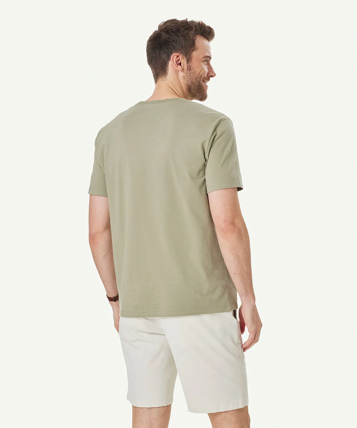 Basic Crew T-shirt - Sage sold by GAZMAN product image thumbnail 3