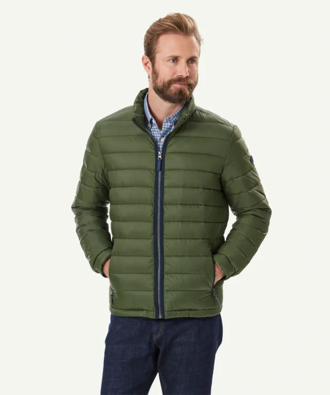 Lightweight Puffer Jacket - Dark Olive sold by GAZMAN