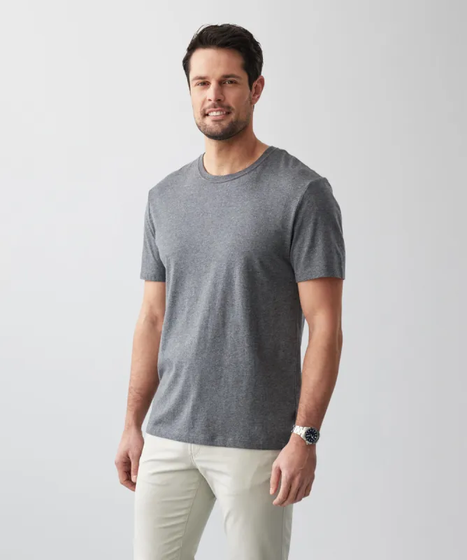 Basic Crew T-shirt - Mid Grey sold by GAZMAN