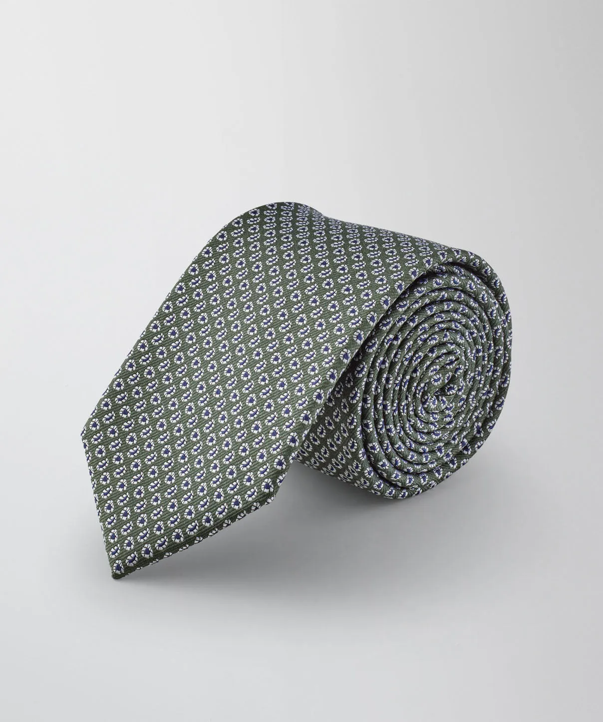 Silk Geo Paisley Tie - Khaki sold by GAZMAN