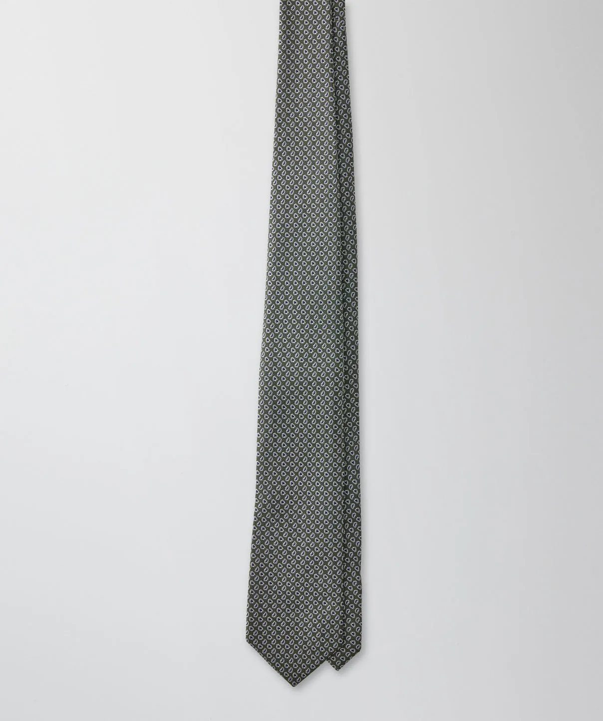 Silk Geo Paisley Tie - Khaki sold by GAZMAN product image thumbnail 2