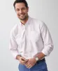 Tailored Plain Casual Oxford Long Sleeve Shirt - Pale Pink sold by GAZMAN