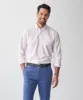 Tailored Plain Casual Oxford Long Sleeve Shirt - Pale Pink sold by GAZMAN