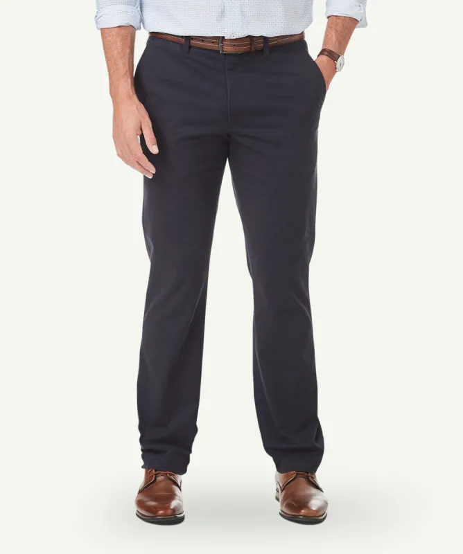 Comfort Chino Pants - Navy sold by GAZMAN